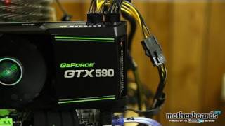 Review ASUS NVIDIA GeForce GTX 590 3GB Dual GPU Video Card [upl. by Elfrieda]