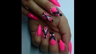 Refill Gel Neon Pink Matt Effect Acryl Pink Xmas [upl. by Dru769]