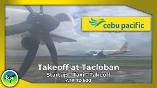 Cebu Pacific Cebgo  ATR 72600  Takeoff at Tacloban [upl. by Auod966]