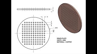 Learn Onshape  Project 8  Drain Plate [upl. by Zelma207]