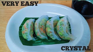 Crystal dim sum recipe  how to make crystal dough recipe crystal dumpling recipe [upl. by Corine]