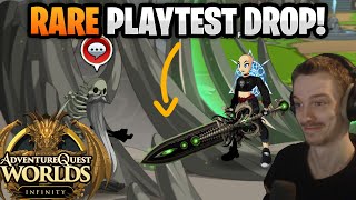 I Farmed the FIRST RARE AQW Infinity Drop [upl. by Wexler426]