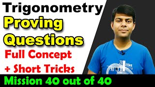 Proving Questions in Trigonometry  Tricks  Class 10th Maths [upl. by Nowahs999]