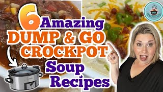 6 AMAZING SLOW COOKER SOUP Recipes to Make this FALL  EASY DUMP amp GO CROCKPOT you WILL LOVE [upl. by Olimpia]