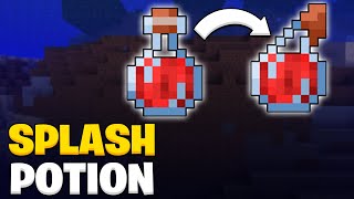 How to make a splash potion in Minecraft 121 [upl. by Maddi427]