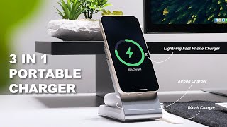 Discover 3 In 1 Portable Charging  Matrix 3In1 Universal Magnetic Charging Dock [upl. by Enomes781]