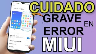 Grave problema con MIUI  EN los temas e iconos de Xiaomi ¿Por qué desaparecen  SOLUCION [upl. by Richarda]