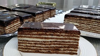 Торт СПАРТАКШоколадный ТортСпартак тортини тайёрлашSPARTAK Cake Заварной крем ГЛАЗУРЬ Spartak [upl. by Lytton]