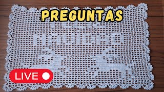 Carpeta Tejida en Crochet Filet  Preguntas [upl. by Wendi]