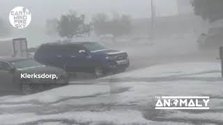 Massive amp destructive hail storm hit Klerksdorp town South Africa  November 25 2021 [upl. by Gregorius]