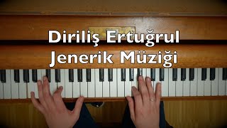 Diriliş Ertuğrul  Jenerik Müziği Piano Tutorial [upl. by Akkire]