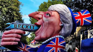 Theresa May Brexit carnival float in London May 2017 [upl. by Maccarone62]