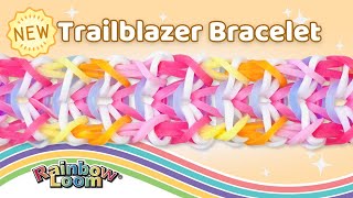 NEW Trailblazer Rainbow Loom Bracelet Tutorial by Angelynn TutorialsByA™  Advanced Level Design [upl. by Oidacra582]