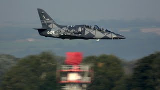 4Kᵁᴴᴰ Departures HAF T6A Texan II Team quotDaedalusquot L39NG BAF F16 PC7 Team  NATO DAYS 2023 [upl. by Aiehtela]