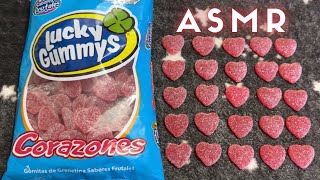 ASMR analizando y comiendo GOMITAS DE CORAZÓN❤️ [upl. by Aicilak]