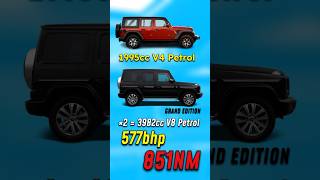 Mercedes Gclass VS Jeep Wregular shorts suv bestsuv newcar offroad [upl. by Esertak]