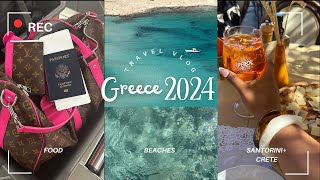 Greece 2024 vlog  Santorini and Crete  pink sand Balos  Falasarna beach yummy food [upl. by Armbrecht]