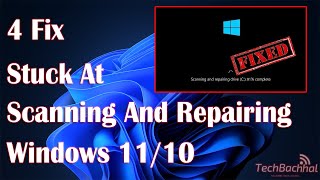 FIXED SCANNING and REPAIRING DRIVE STUCK  Stuck at Scanning and Repairing Drive WINDOWS 1110 [upl. by Ardnaiek]