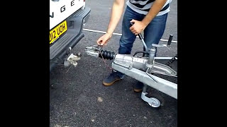 BE Towing with a trailer test  RecouplingUncoupling 2021 [upl. by Aeuhsoj]