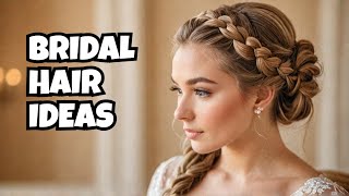 Bridal Hair 50 Wedding Hairstyle Ideas [upl. by Fotinas]