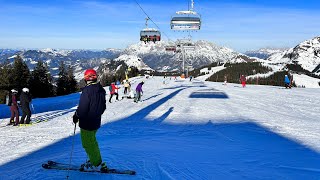 Ski  Skicircus Saalbach Hinterglemm Leogang Fieberbrunn [upl. by Arolf]