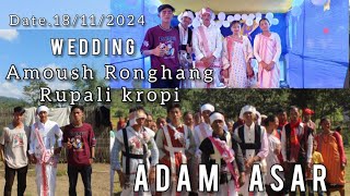 ADAM ASAR  Amoush RonghangRupali kropi  wedding 💍 [upl. by Dawson]