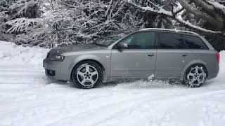 Audi A4 25 TDI Quattro on Snow [upl. by Cassella454]