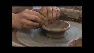 Throwing a Lidded Sugar Bowl on the Pottery Wheel  Throwing a Sugar Bowl Lid on the Pottery Wheel [upl. by Klara]