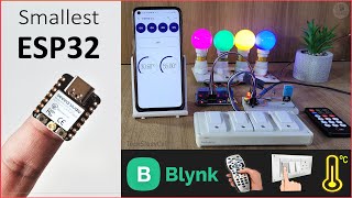 IoT Project using SMALLEST ESP32 🧐🧐 Sensor with Blynk  XIAO ESP32 C3 Home Automation Projects [upl. by Tannenwald334]