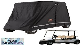 VEVOR 4 Passenger Golf Cart Cover 600D Polyester Full Cover Universal Fits Review [upl. by Latreese]