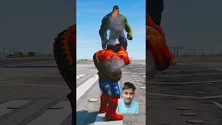 GTA V Superhero vs Hulk And Venom match who is the Powerful 😲 shorts [upl. by Ylus]