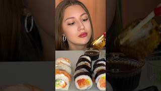 Asmr video sushi rolls 😻 full video on my channel [upl. by Reffineg]