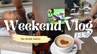 weekend vlog holiday photos  game night cooking [upl. by Cranston180]