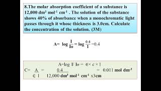 Model Question Paper Questions with AnswersQuantitative Analysis amp Instrumental MethodsBCUIII SEM [upl. by Bryn]