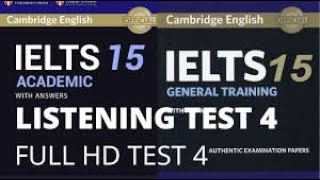 Cambridge 15 Listening Test 4 cam 15 listening test 4 [upl. by Edmead164]