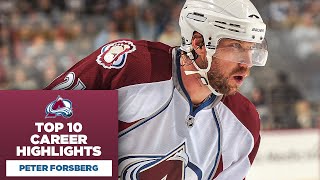 Top 10 Peter Forsberg Career Highlights [upl. by Orsino]