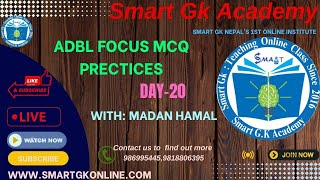 2080 Falgun 28 DailyLiveClassMCQPractices ADBLFocusSet20 ByMadan Hamal [upl. by Tirma]