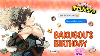 Bakugous Birthday Surprise 😱🥰  BNHA Texting Story  BakuDeku ft Class 1A 🧡💚 [upl. by Akzseinga714]