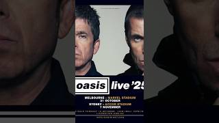 Oasis Live 25 Australian Dates Announced [upl. by Sivie]