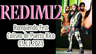 Redimi2 en su concierto“Rompiendo Fest” en el Coliseo de Puerto Rico [upl. by Selec]