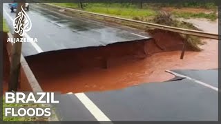 Hundreds of thousands displaced in deadly Brazil floods [upl. by Kursh]