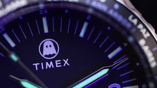 An Affordable 38mm World Time Collaboration from Timex x Ghostly gets the Details Right [upl. by Iggam]