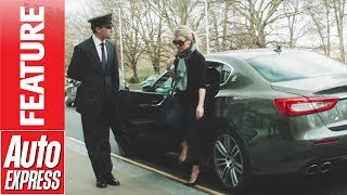 How to be a celebrity chauffeur  learning the ropes in a Maserati Quattroporte [upl. by Ahsimit]