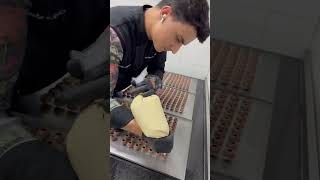 Tahin truffle tahini truffle chocolatier chocolate handmade [upl. by Yssor]