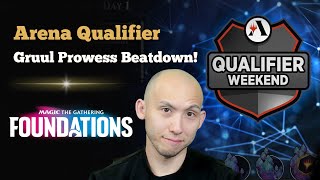 Gruul Prowess Beatdown  Arena Qualifier  MTG Foundations Standard  MTG Arena [upl. by Dera127]