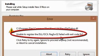 How to Fix Error quotUnable to register the DLLOCXquot  RegSvr32 failed with exit code 0x3 [upl. by Manoop902]