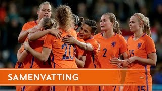 Highlights OranjeLeeuwinnen  IJsland 1142017 [upl. by Durman]