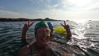 Summer distance swim 35KM from Cobo Bay to Vazon Bay around Fort Hommet headland [upl. by Husein]