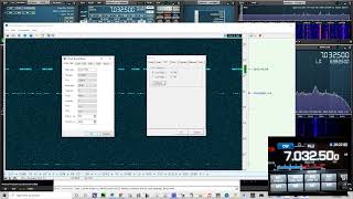 SDRuno V141 connected to my Icom 7300 with PTRX7300 running CW Skimmer in IF mode all in sync [upl. by Okomot]