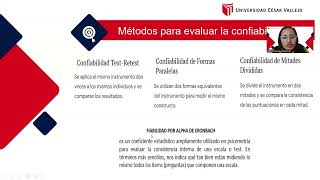 VALIDEZ DE CONTENIDO Y CONFIABILIDAD [upl. by Renie]